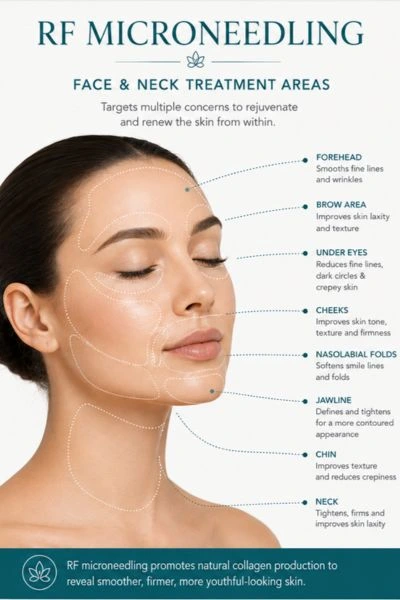 Image of where you can have RF Micorneedling Skin tightening Macclesfield on the face