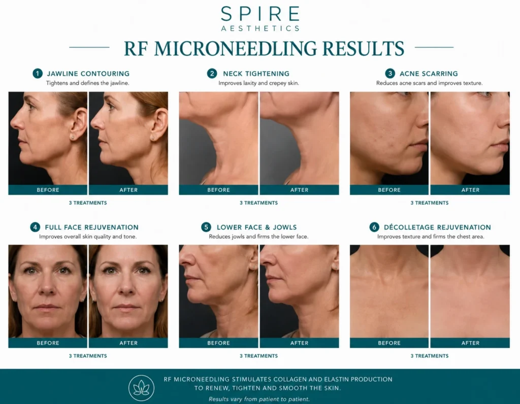 RF Microneedling Skin tightening Macclesfield results
