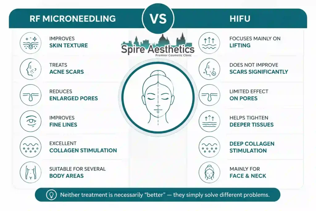 RF Microneedling vs HIFU: Which Treatment Gives Better Results Macclesfield?